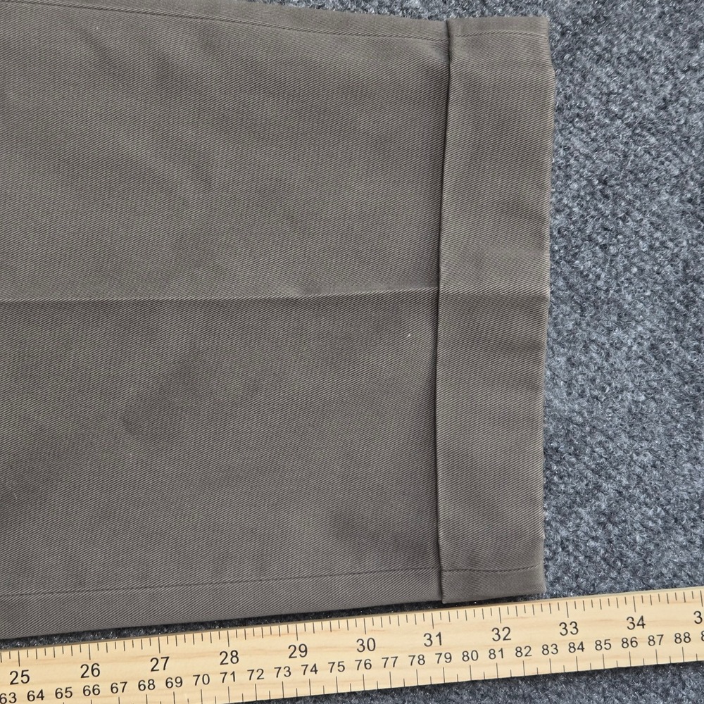 Brooks Brothers Pants Mens 35x33 Brown Tan Advantage Chino Elliot Pleated Cuffed - Picture 12 of 13